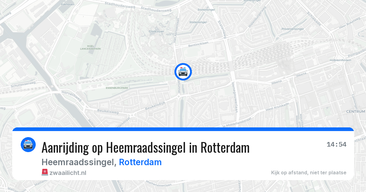 Aanrijding op Heemraadssingel in Rotterdam — 6 mei 2026