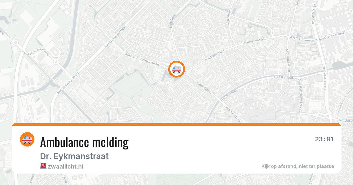 Ambulance melding — 19 jun 2026