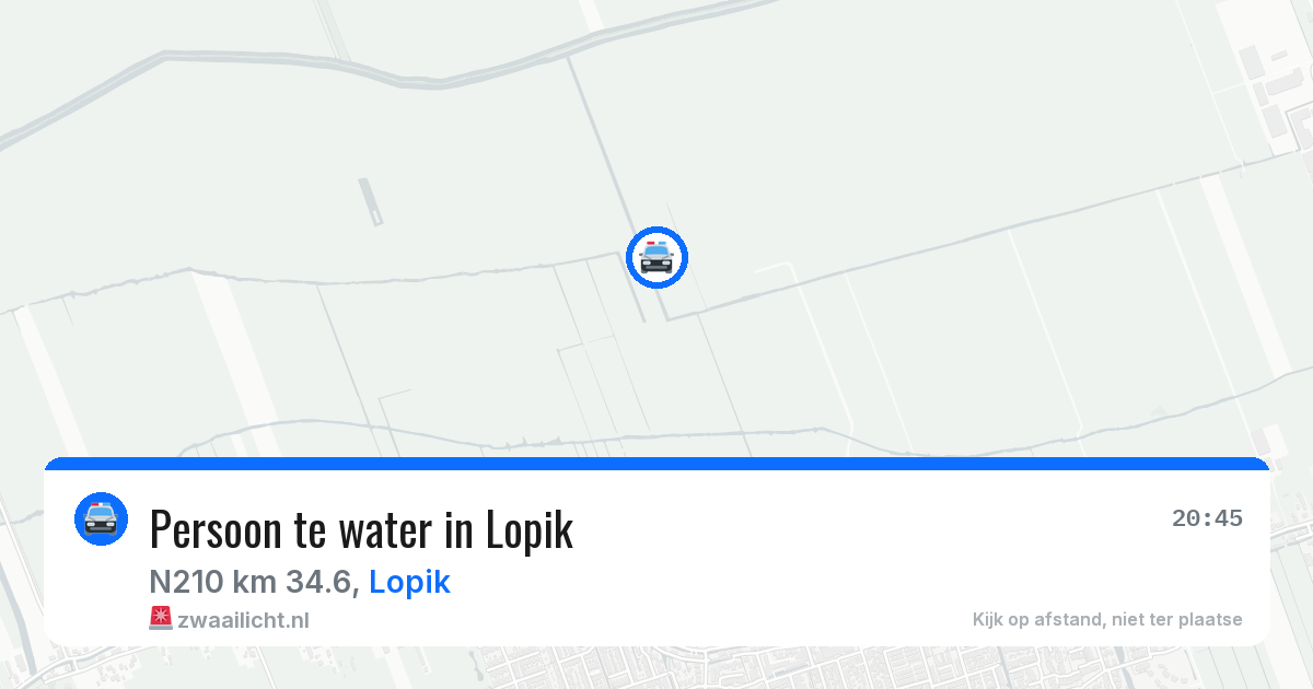 Persoon te water in Lopik — 6 jun 2026