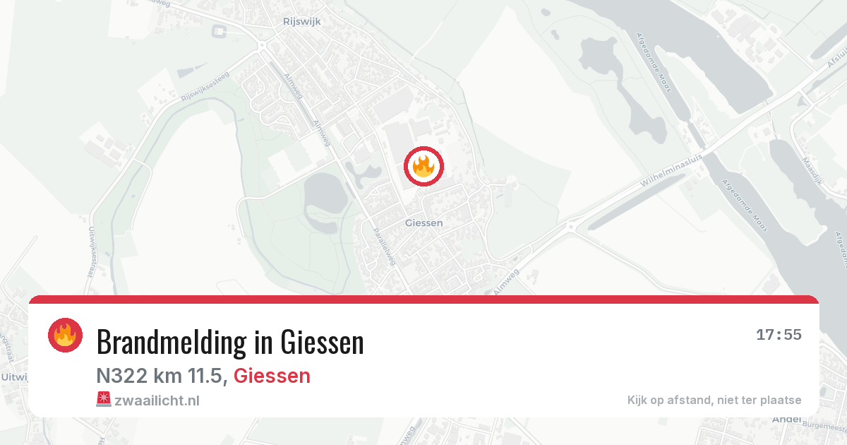 Brandmelding in Giessen — 21 jun 2026