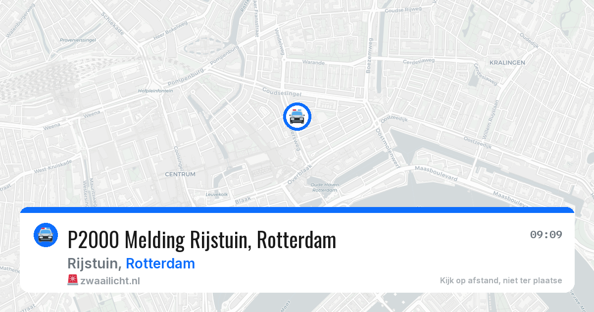 P2000 Melding Rijstuin, Rotterdam — 29 jun 2026