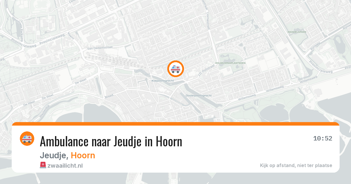 Ambulance naar Jeudje in Hoorn — 21 jul 2026