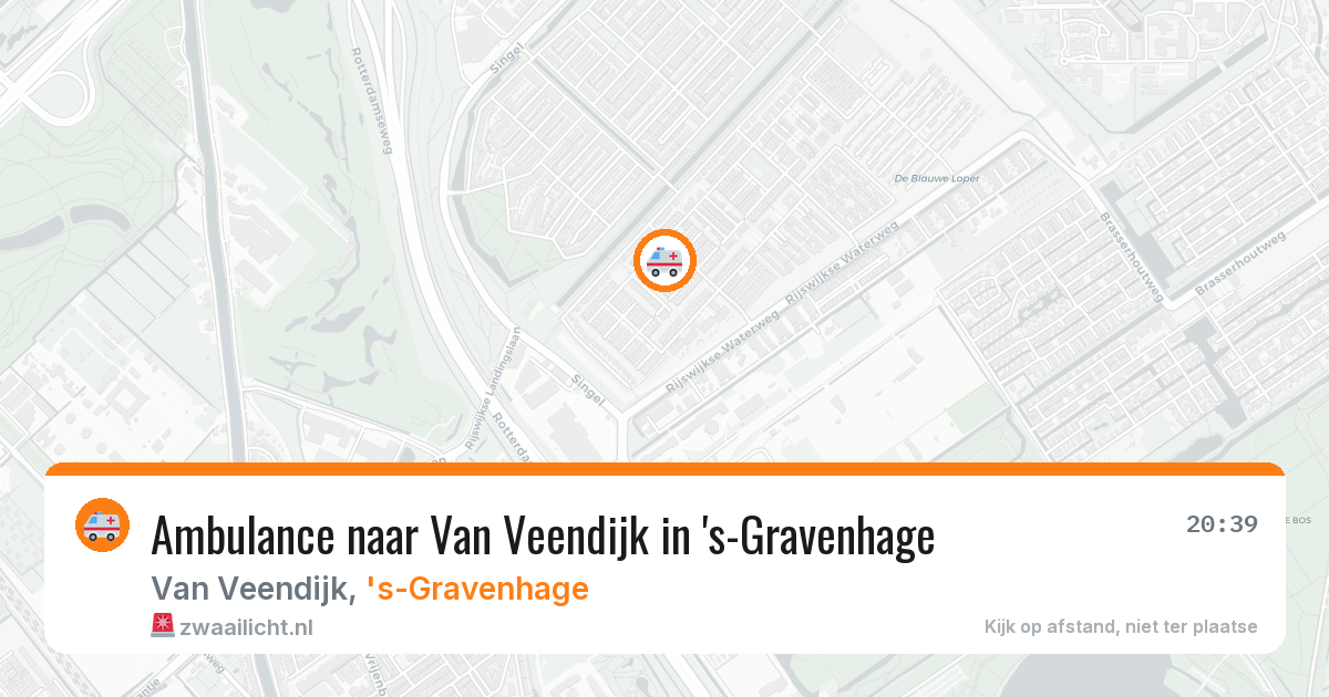 Ambulance naar Van Veendijk in 's-Gravenhage — 12 mrt 2026