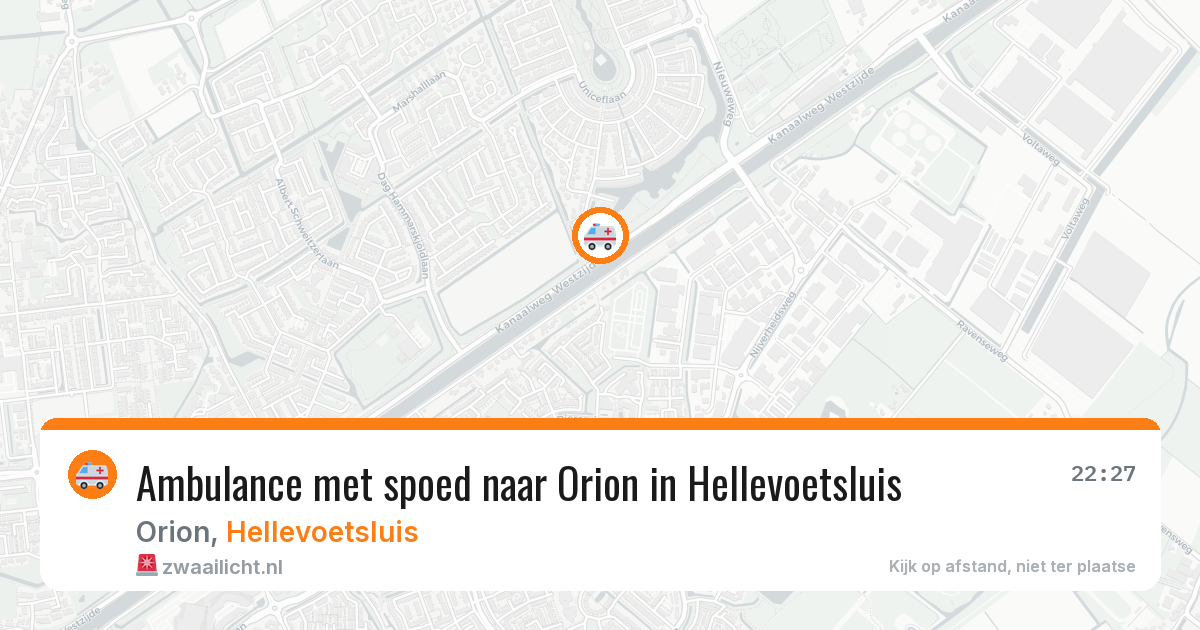 Ambulance met spoed naar Orion in Hellevoetsluis — 9 jun 2026