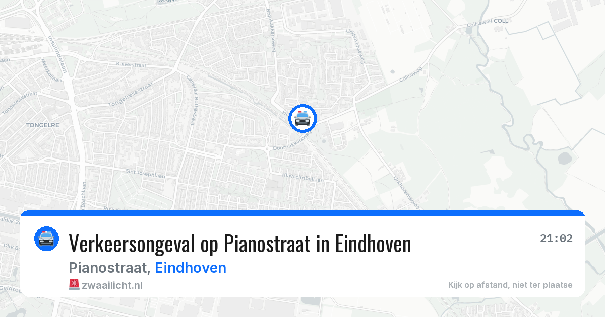 Verkeersongeval op Pianostraat in Eindhoven — 27 jun 2026