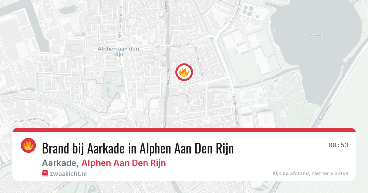 Brand bij Aarkade in Alphen Aan Den Rijn — 25 mei 2026