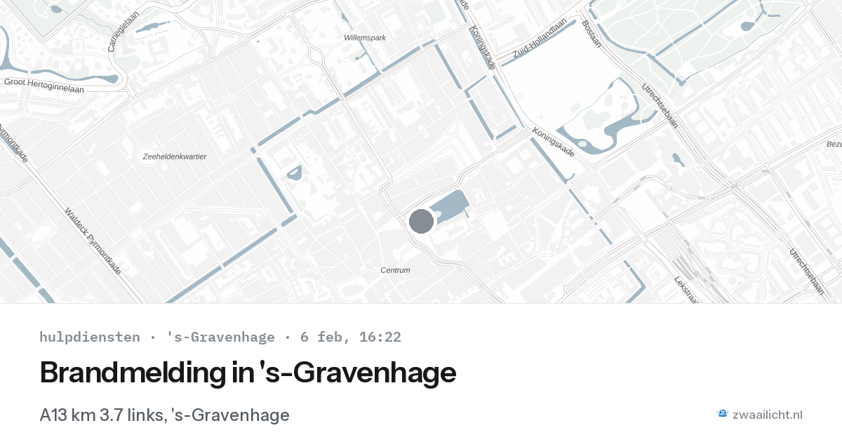 Brandmelding in 's-Gravenhage — 6 feb 2026