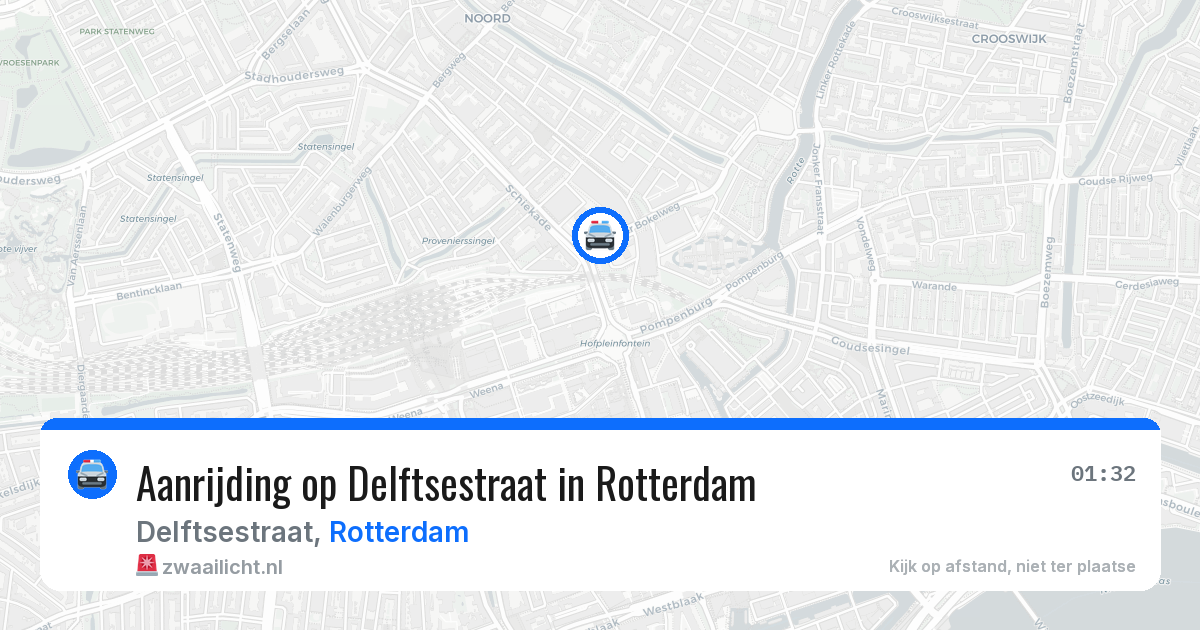Aanrijding op Delftsestraat in Rotterdam — 5 jun 2026