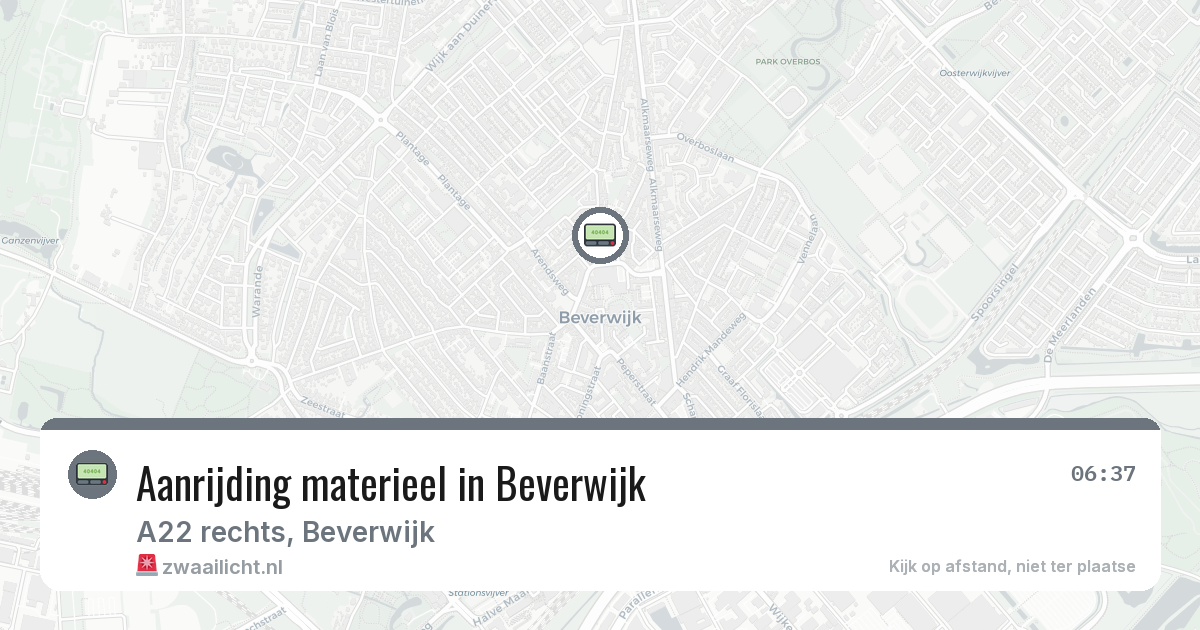 Aanrijding materieel in Beverwijk — 29 jan 2026