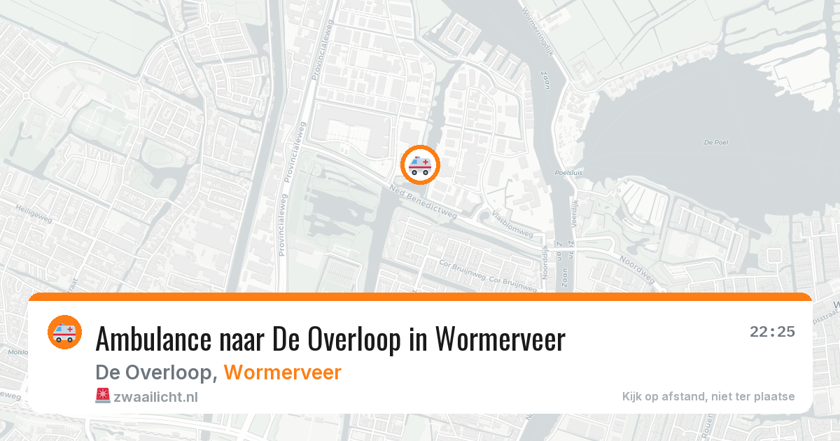 Ambulance naar De Overloop in Wormerveer — 1 jul 2026