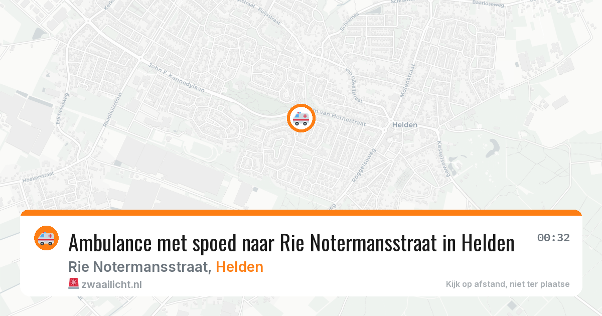 Ambulance met spoed naar Rie Notermansstraat in Helden — 4 jun 2026