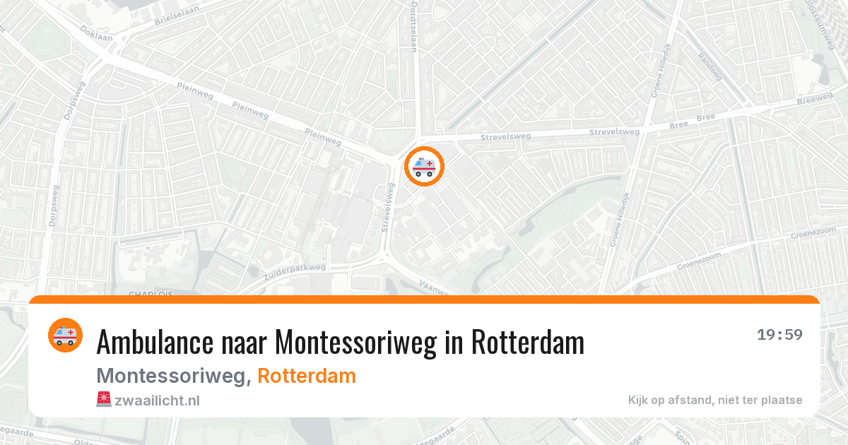 Ambulance naar Montessoriweg in Rotterdam — 10 aug 2026