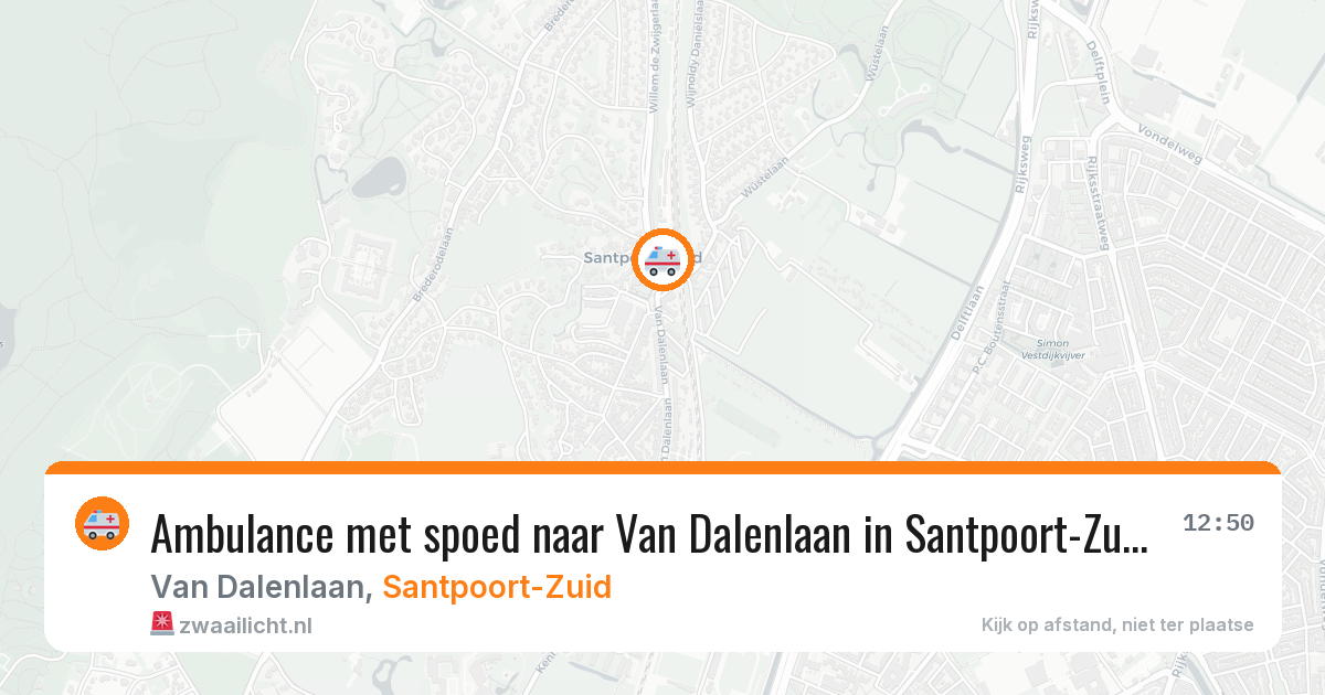 Ambulance met spoed naar Van Dalenlaan in Santpoort-Zuid — 14 mei 2026