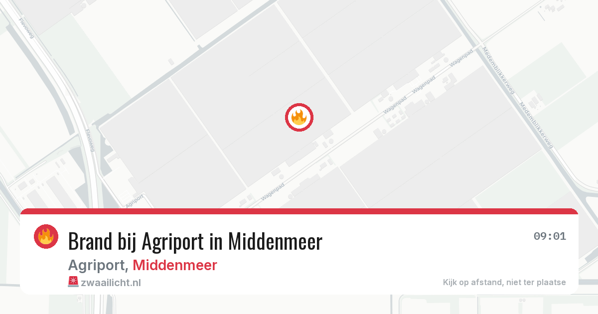 Brand bij Agriport in Middenmeer — 11 jun 2026
