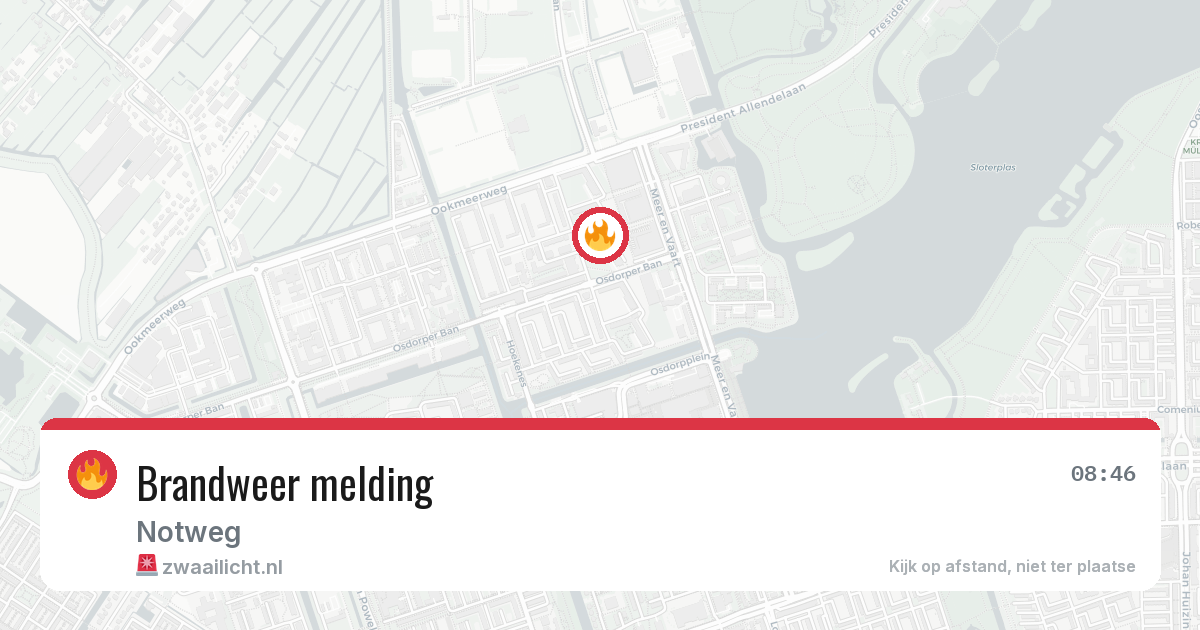 Brandweer melding — 22 jun 2026