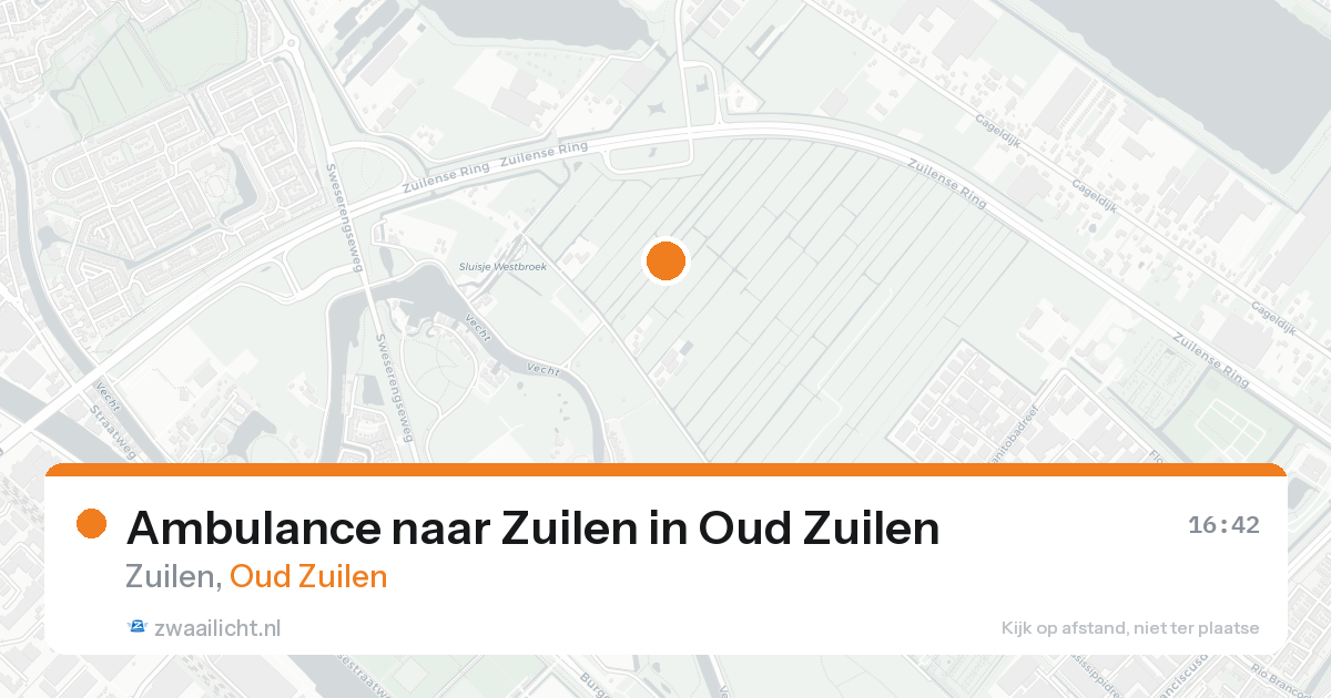 Ambulance naar Zuilen in Oud Zuilen — 22 aug 2026