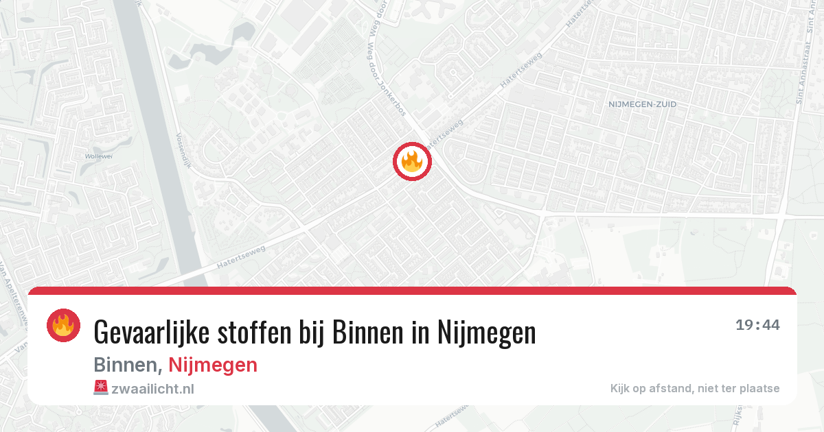 Gevaarlijke stoffen bij Binnen in Nijmegen — 20 apr 2026