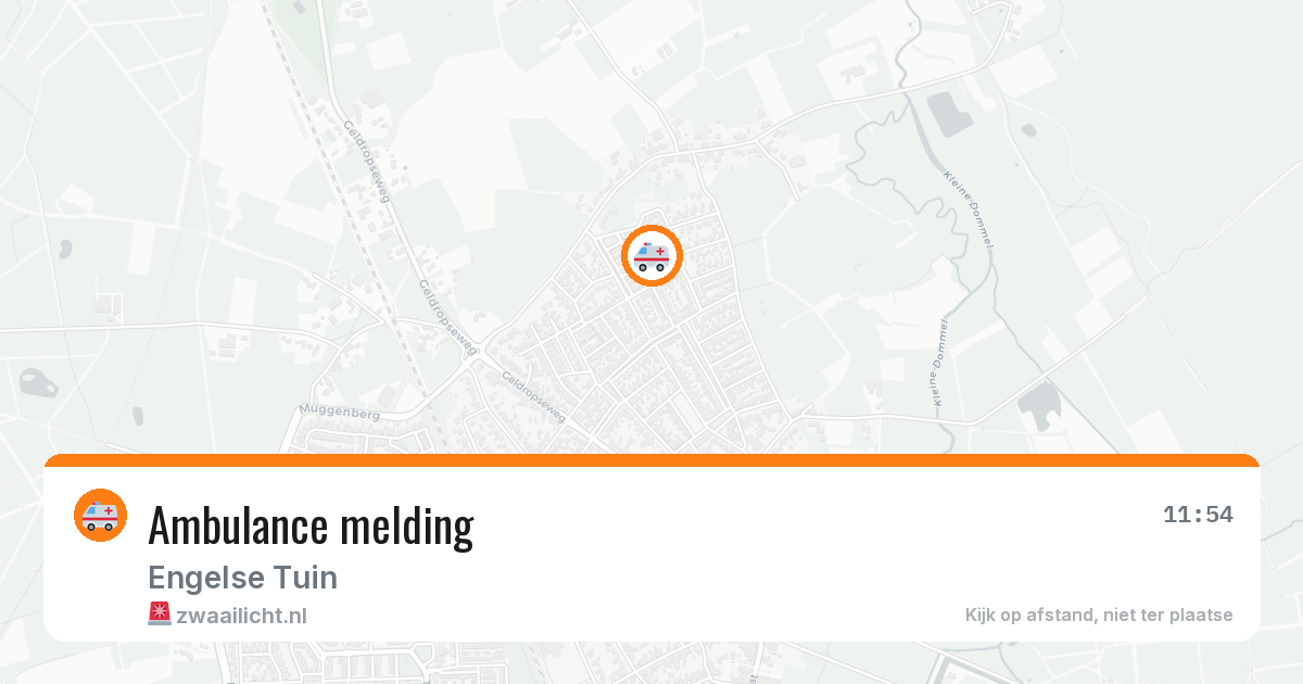 Ambulance melding — 22 mei 2026