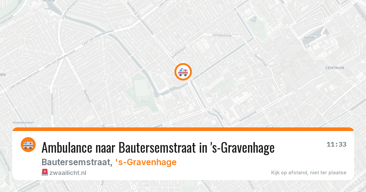 Ambulance naar Bautersemstraat in 's-Gravenhage — 29 mei 2026