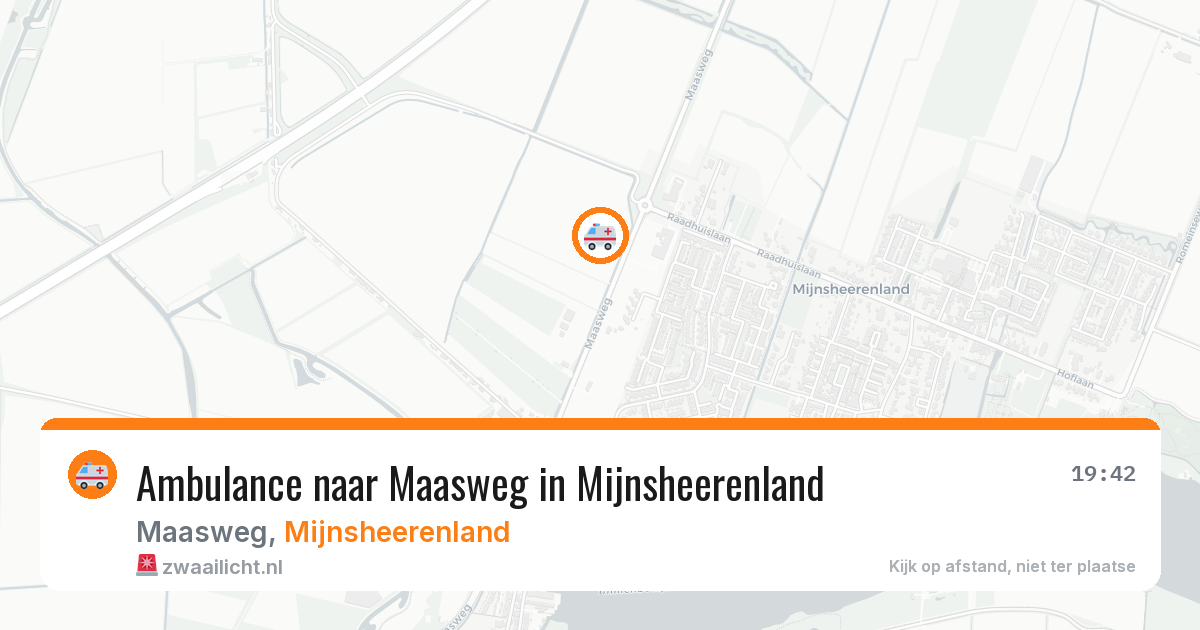 Ambulance naar Maasweg in Mijnsheerenland — 2 aug 2026