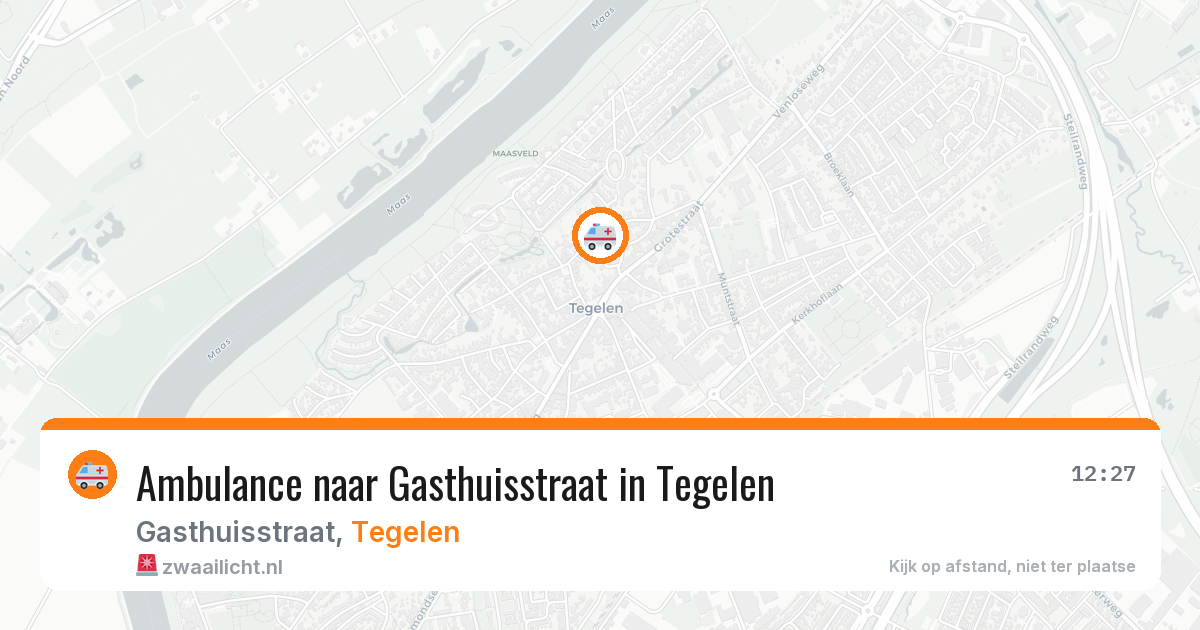 Ambulance naar Gasthuisstraat in Tegelen — 10 jun 2026