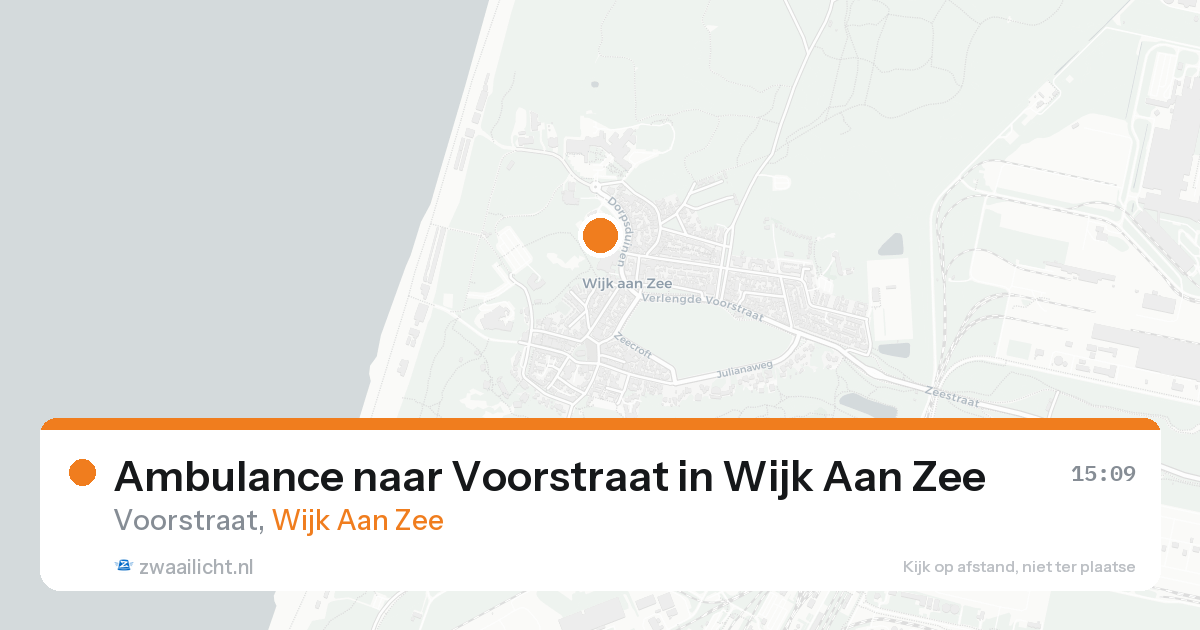 Ambulance naar Voorstraat in Wijk Aan Zee — 15 aug 2026