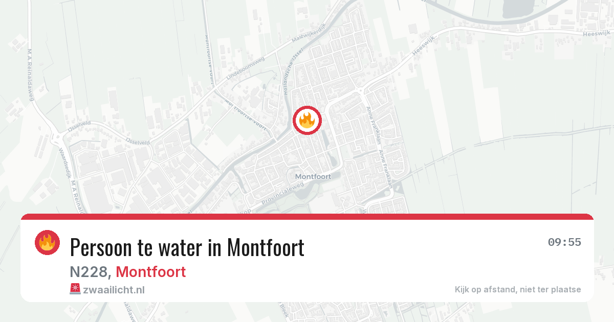 Persoon te water in Montfoort — 19 mei 2026