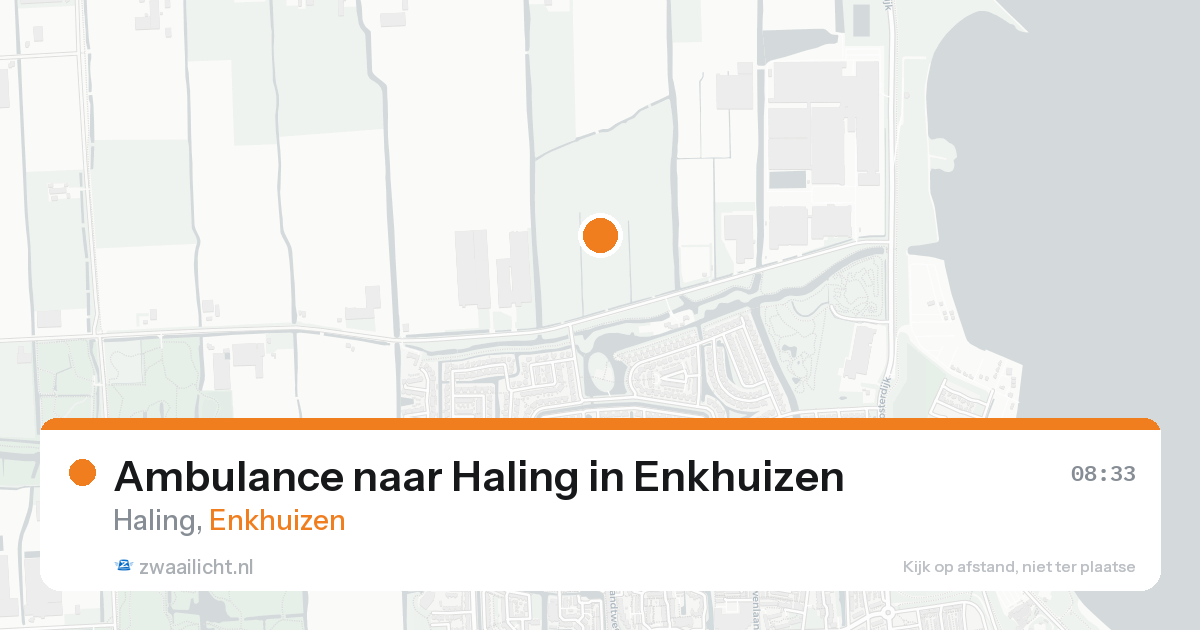 Ambulance naar Haling in Enkhuizen — 20 aug 2026