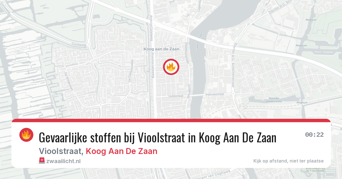 Gevaarlijke stoffen bij Vioolstraat in Koog Aan De Zaan — 23 jun 2026