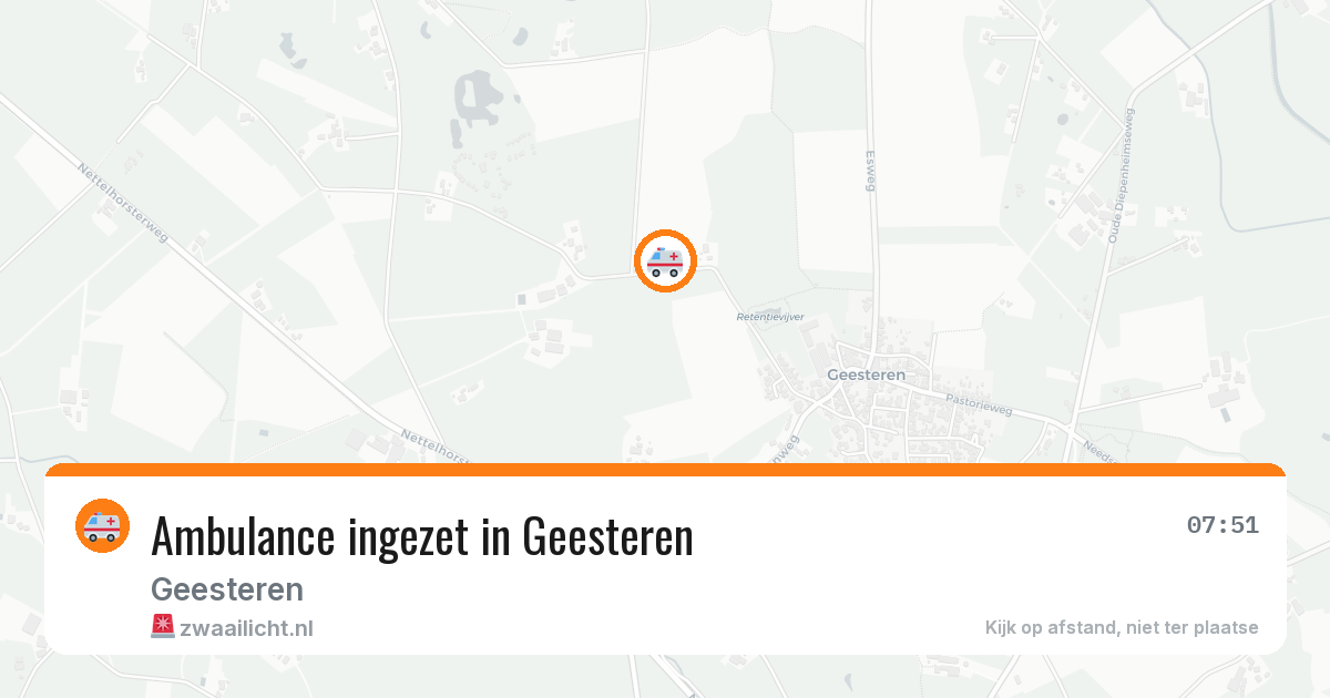 Ambulance ingezet in Geesteren — 12 aug 2026