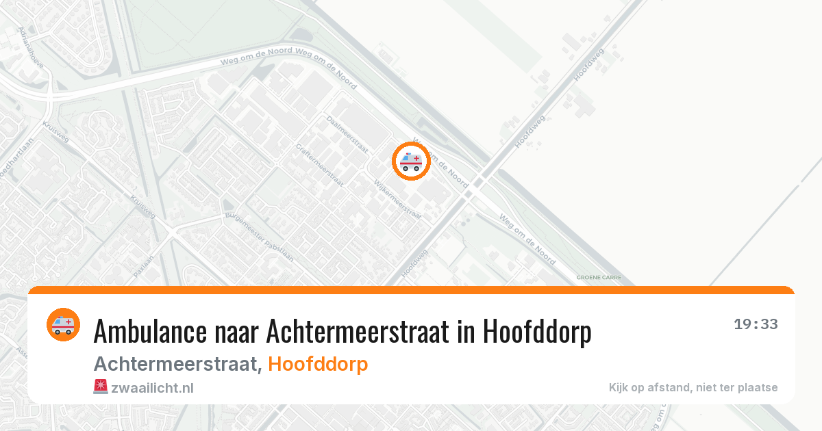 Ambulance naar Achtermeerstraat in Hoofddorp — 12 jul 2026