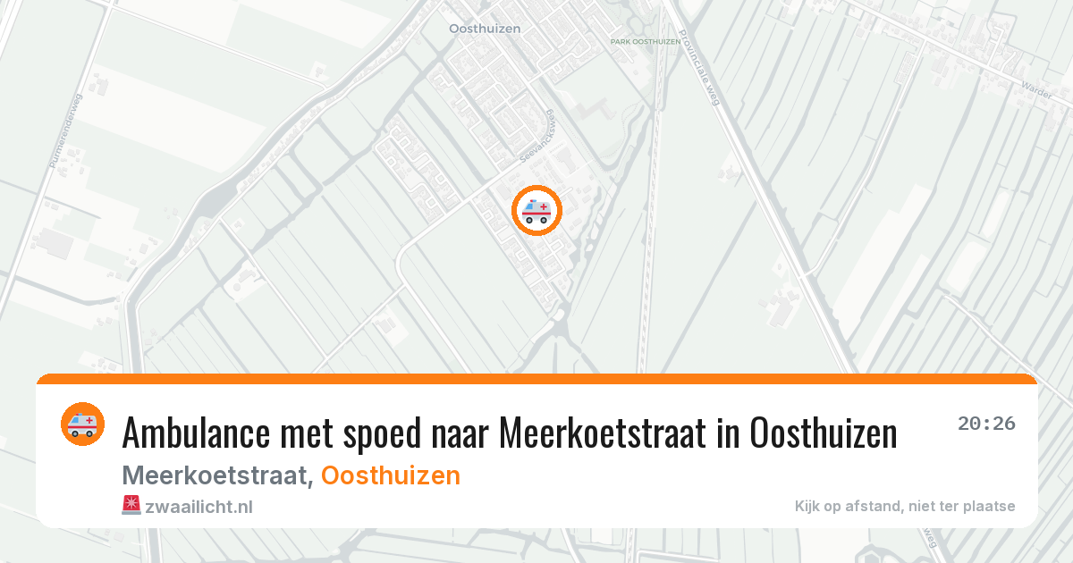 Ambulance met spoed naar Meerkoetstraat in Oosthuizen — 19 mei 2026
