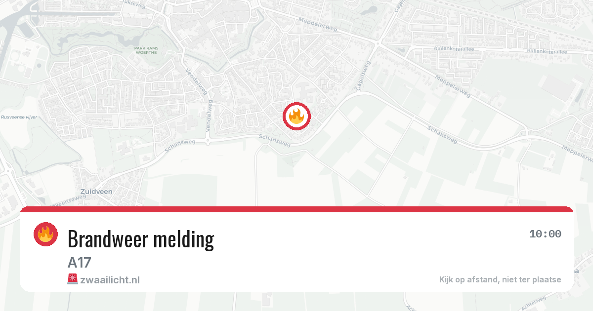 Brandweer melding — 7 mei 2026