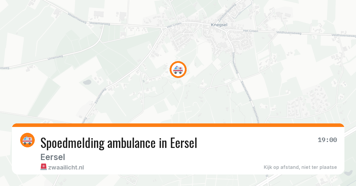 Spoedmelding ambulance in Eersel — 31 jul 2026