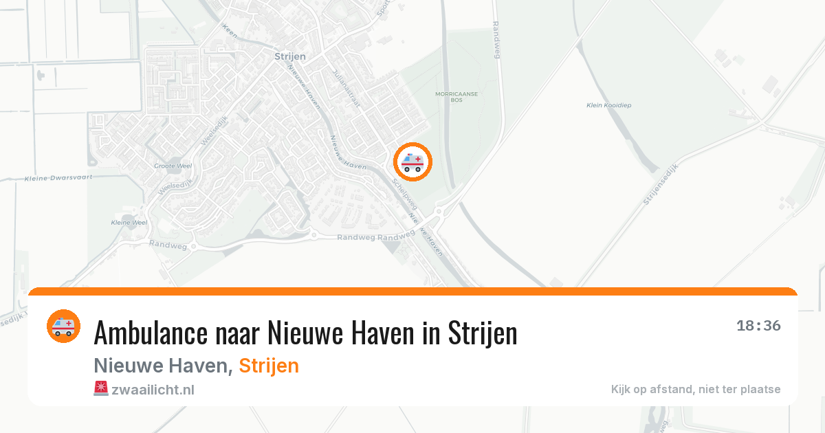 Ambulance naar Nieuwe Haven in Strijen — 5 apr 2026