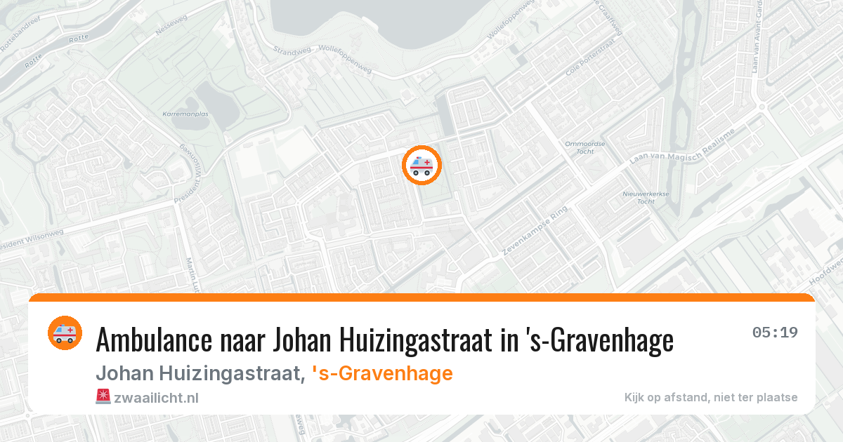 Ambulance naar Johan Huizingastraat in 's-Gravenhage — 3 mrt 2026