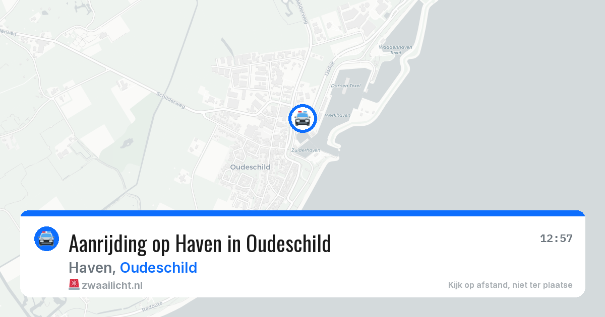 Aanrijding op Haven in Oudeschild — 30 apr 2026