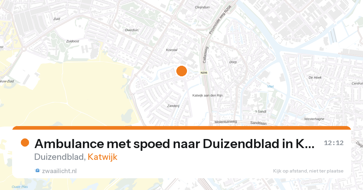 Ambulance met spoed naar Duizendblad in Katwijk — 13 apr 2026