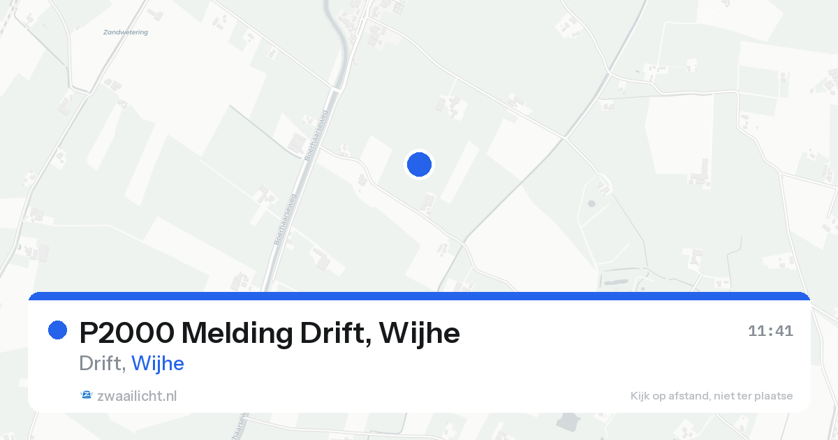 P2000 Melding Drift, Wijhe — 14 aug 2026