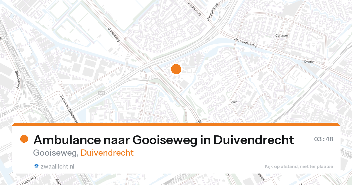Ambulance naar Gooiseweg in Duivendrecht — 7 feb 2026