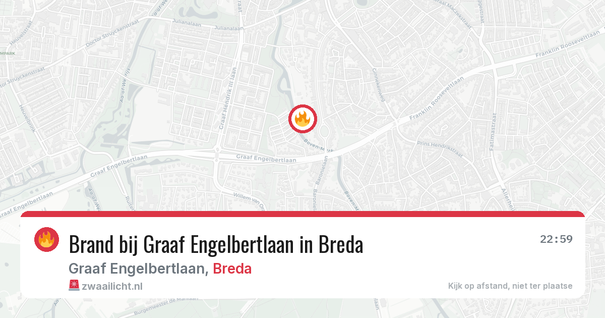 Brand bij Graaf Engelbertlaan in Breda — 28 mei 2026
