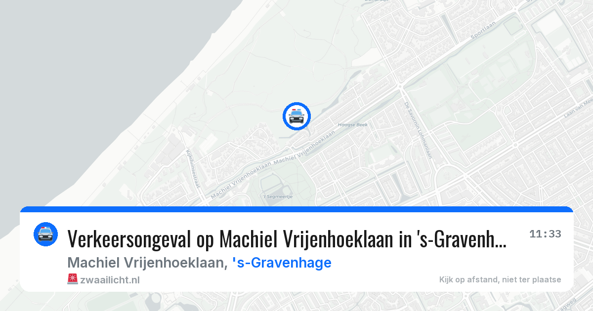 Verkeersongeval op Machiel Vrijenhoeklaan in 's-Gravenhage — 4 mei 2026