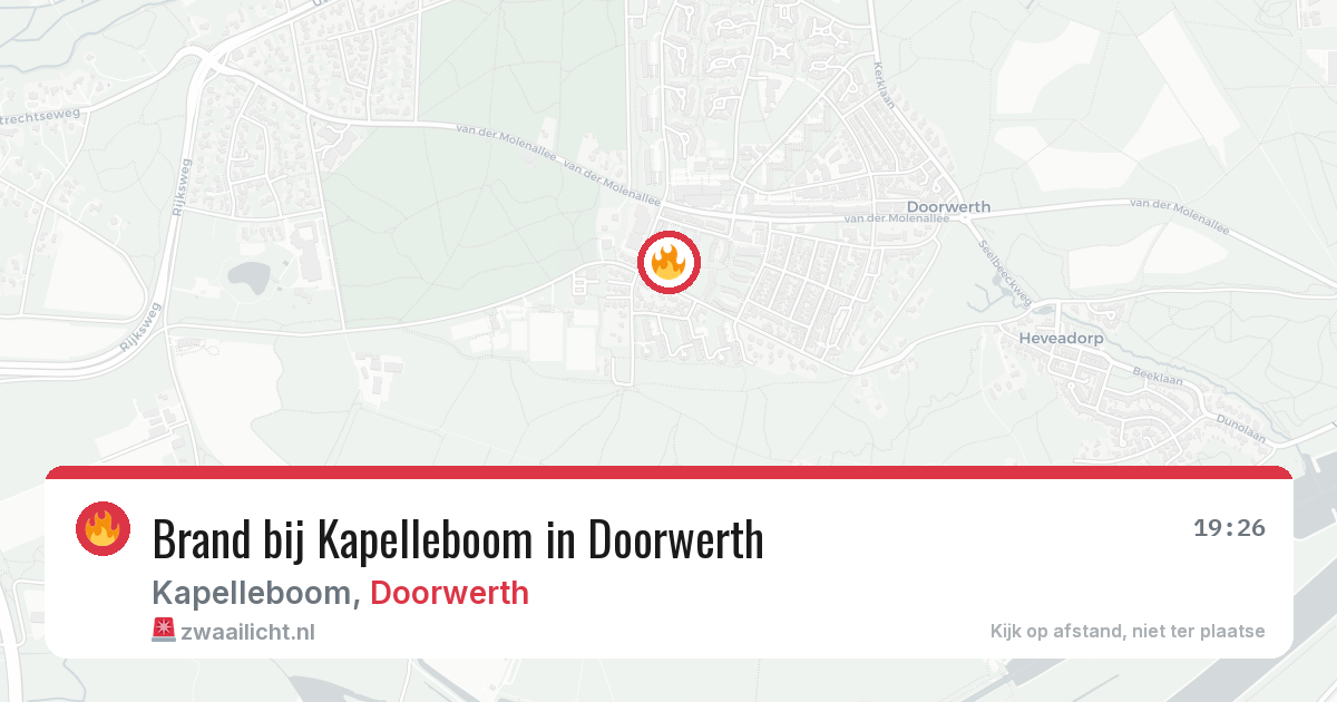 Brand bij Kapelleboom in Doorwerth — 4 jun 2026