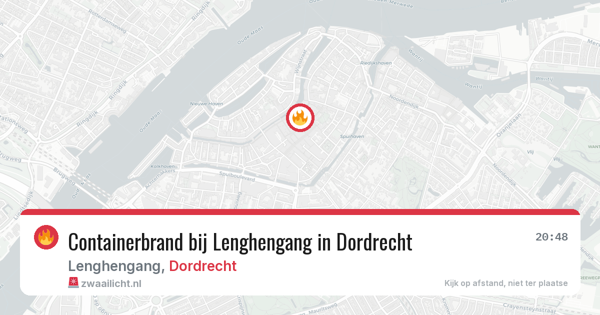 Containerbrand bij Lenghengang in Dordrecht — 9 jun 2026