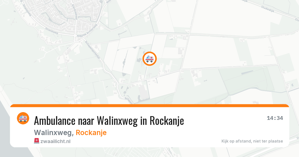 Ambulance naar Walinxweg in Rockanje — 4 jun 2026