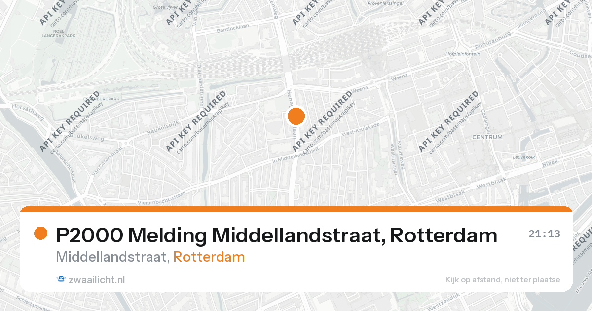 P2000 Melding Middellandstraat, Rotterdam — 28 feb 2026