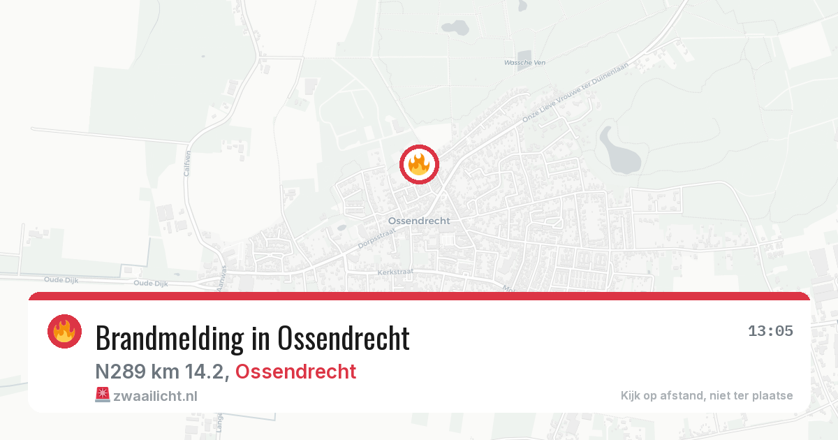 Brandmelding in Ossendrecht — 30 apr 2026