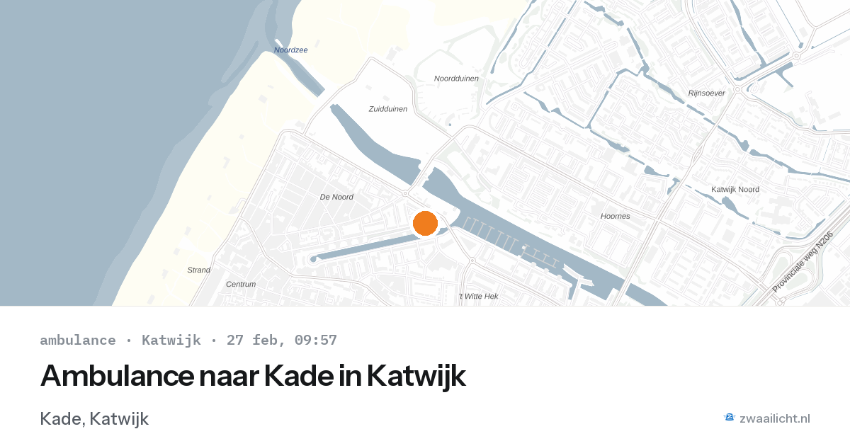 Ambulance naar Kade in Katwijk — 27 feb 2026