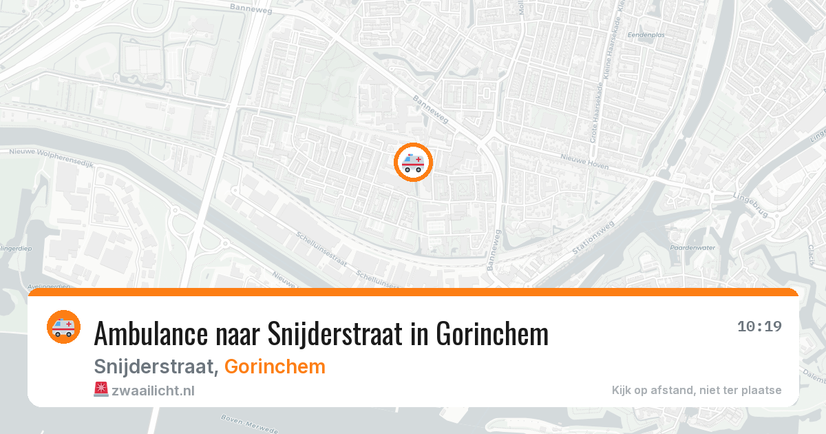 Ambulance naar Snijderstraat in Gorinchem — 1 aug 2026