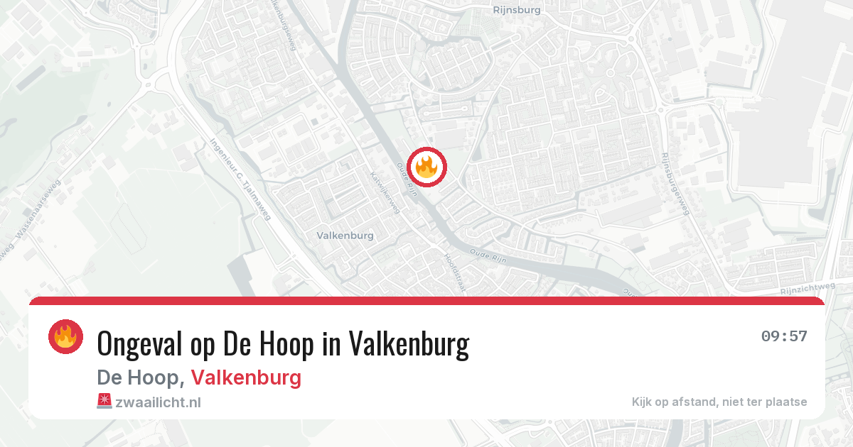 Ongeval op De Hoop in Valkenburg — 28 jul 2026